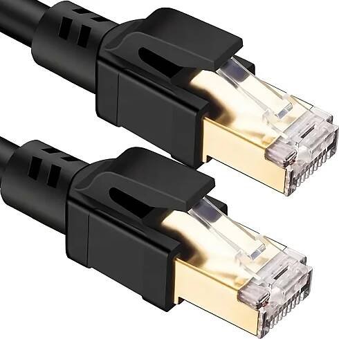 Síťový kabel CAT 8 40Gbps 1m RJ45 Vysokorychlostní Patch kabel 8P8C Síťový kabel LAN Ethernetový kabel Propojovací kabel Gigabitový internetový Retoo