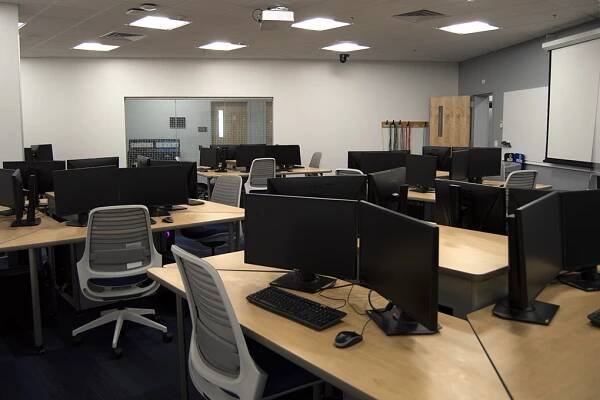 Computer Pods inside Network Security Lab