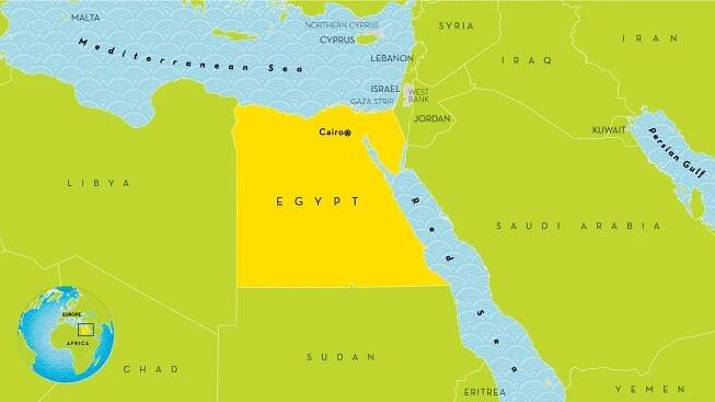 afrika mapa káhiry