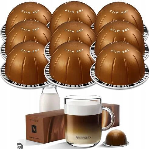 KAPSLE PRO NESPRESSO VERTUO BIANCO FORTE 230 ML INTENZIVNÍ KÁVA