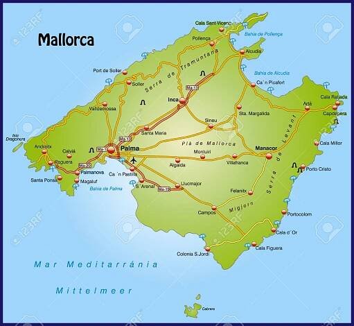 Majorca Map Mallorca