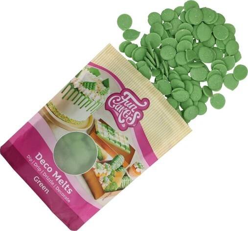 FunCakes Deco Melts rozpustná poleva v peckách 250 g zelená od 88 Kč