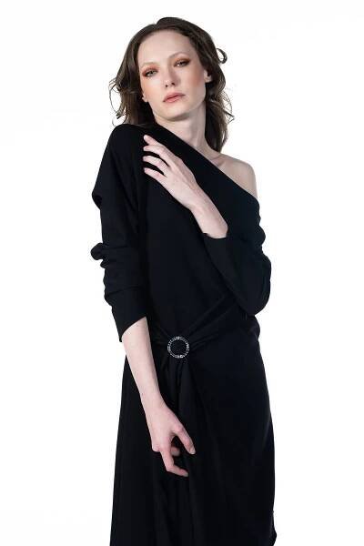VICTORIA BLACK DRESS - Image 2