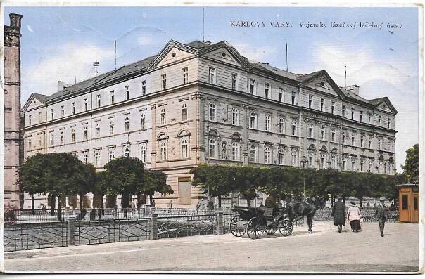 Karlovy Vary - Vojenský lázeňský léčebný ústav | Sbíraní pohlednic