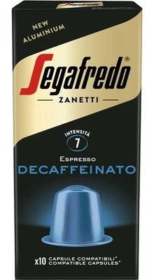 Segafredo Espresso Bez kofeinu pro Nespresso 10 ks od 85 Kč - Heureka.cz