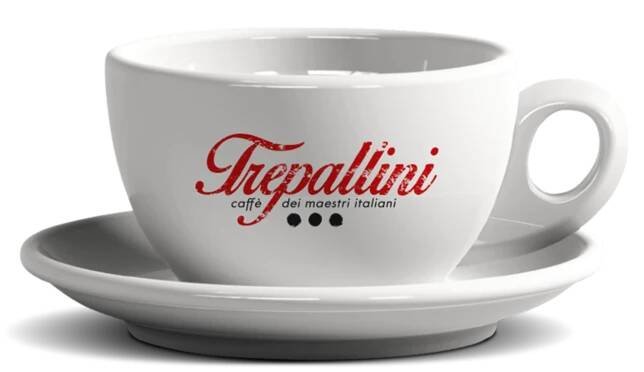 TREPALLINI caffe latte šálek a podšálek