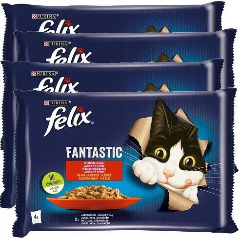 FELIX FANTASTIC KRÁLÍK JEHNĚČÍ PRO KOČKY 16x85 g