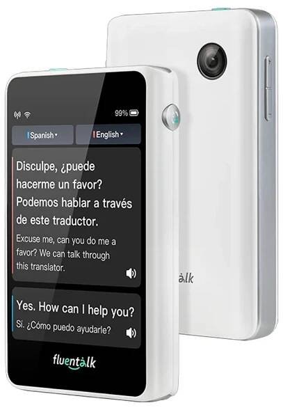 TimeKettle T1 Mini Fluentalk Translator Portable Device bílý