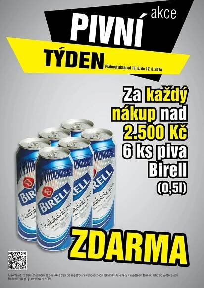 Akce Pivní týden v Auto Kelly