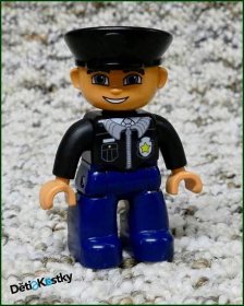 Lego® Duplo® Figurka Policajt v Černém