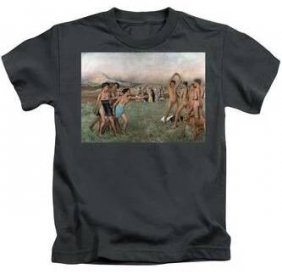 Young Spartans Exercising Kids T-Shirt