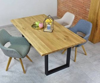 Stůl masiv dub 180 x 100, tloušťka 4 cm, Petra