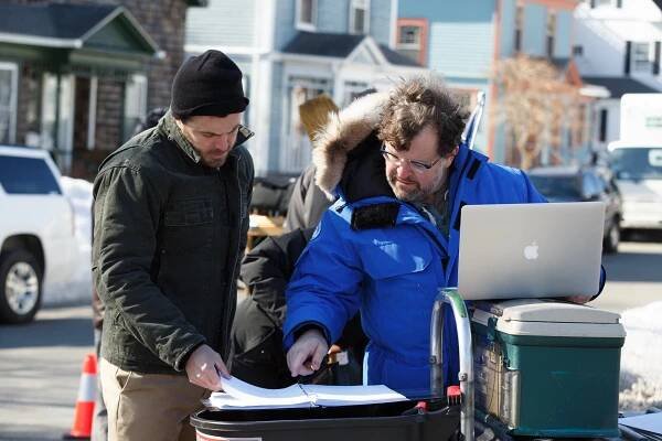 Místo u moře - Z natáčení - Casey Affleck, Kenneth Lonergan