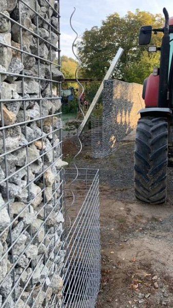 Gabionový plot Osnice – Gabiony na klíč