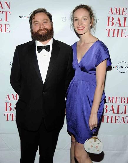 NEW YORK CITY, NY - MAY 17: Zach Galifianakis and Quinn Lundberg attend AMERICAN BALLET THEATRE Celebrates the opening of their 70th Anniversary Season with their Annual Spring Gala at The Metropolitan Opera House on May 17, 2010 in New York City. (Photo by JOE SCHILDHORN/Patrick McMullan via Getty Images)