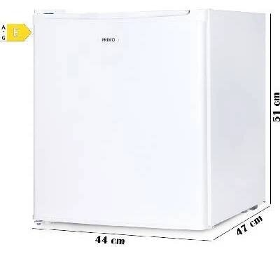 Mini lednice bez mrazáku - PRIMO PR114FR, Objem: 40 l *, Třída: E