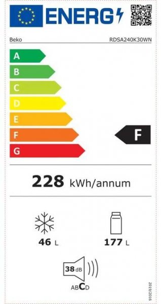 Chladnička Beko RDSA 240 K30W | Kovacek.cz