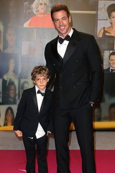 William Levy and son Christopher attend Premio Lo Nuestro a la Musica Latina 2014 at American Airlines Arena on February 20, 2014 in Miami, Florida.