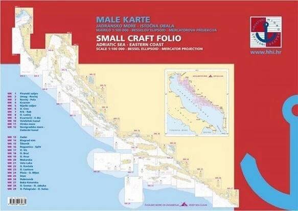 Male karte 1 + 2 - Námořní mapy Chorvatska
