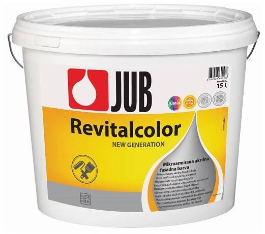 Barva fasádní Jub Revitalcolor akrylát 1001 bílá /15 l