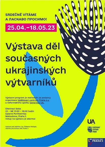 Výstava děl současných ukrajinských výtvarníků v Galerii Portheimka | MČ Praha 5