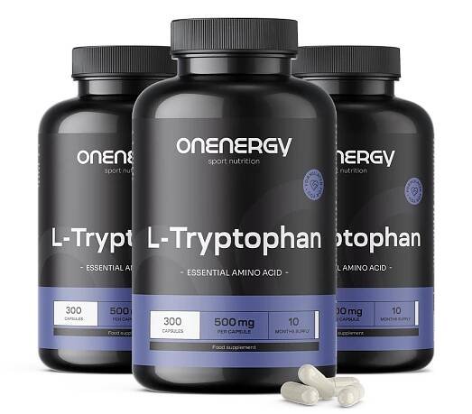 3x L-Tryptofan 500 mg, dohromady 900 kapslí - OnEnergy.cz
