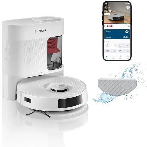 Ivo GRANDIČ - Novinky - Bosch BCRD1W Spotless robotický vysavač s mopem za 14.999,- Kč