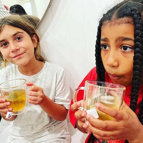 Scott Disick Enjoys 'Tea Time' with Daughter Penelope and Niece North West — See the Cute Photo!