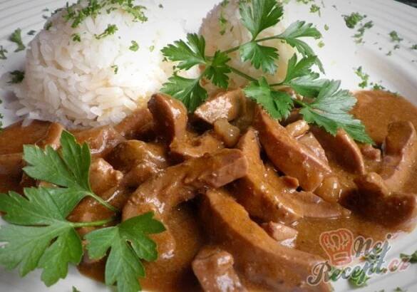 Dušené vepřové ledvinky s jasmínovou rýží - varenirecept