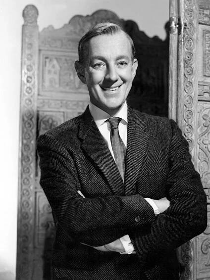 Young Alec Guinness in Monochrome Wallpaper