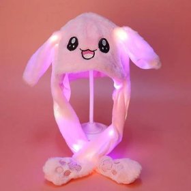 Dospělé děti svítící plyšová zvířátka s pohyblivýma ušima Kreslený králík Králíček Panda LED svítící klapka do uší plyšové hračky