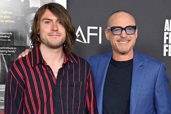 Robert Downey Jr.'s Son Indio Shares Rare Throwback Photo of the Pair to Celebrate His 60th Birthday