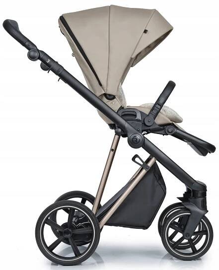 KOČÁREK ROAN IVI 2.0 VINTAGE CYBEX ATON S2 3v1 ADAPTÉRY Almond Sugar Součásti sady autosedačka gondola sportovní kočárek