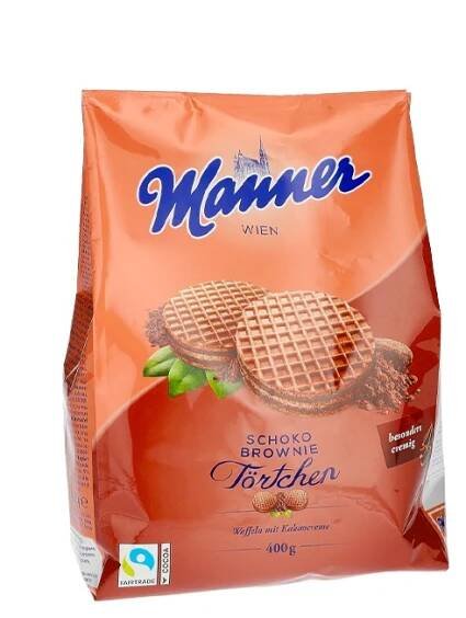 Manner Schoko Brownie 400g Tortchen - Oplatky,sušenky | Maneo s.r.o.