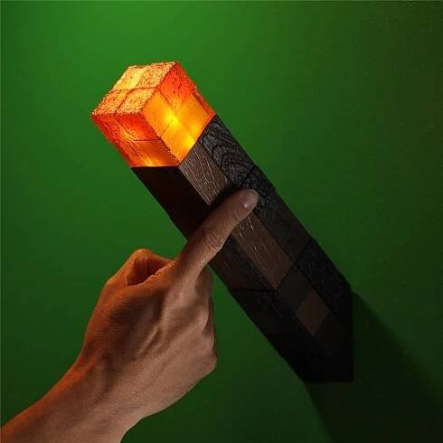 Minecraft - svítící pochodeň