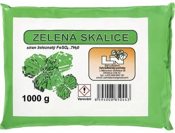 HNOJIVA, PODPORA RŮSTU | Zelená skalice 1 kg | Zafido e-shop - Vše pro krásný trávník a celou zahradu.