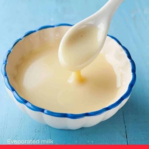 Evaporated milk is a perfect replacement for heavy cream