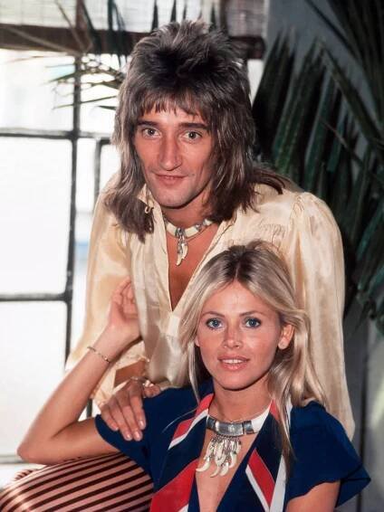 Rod Stewart and 'Bond girl' Britt Ekland