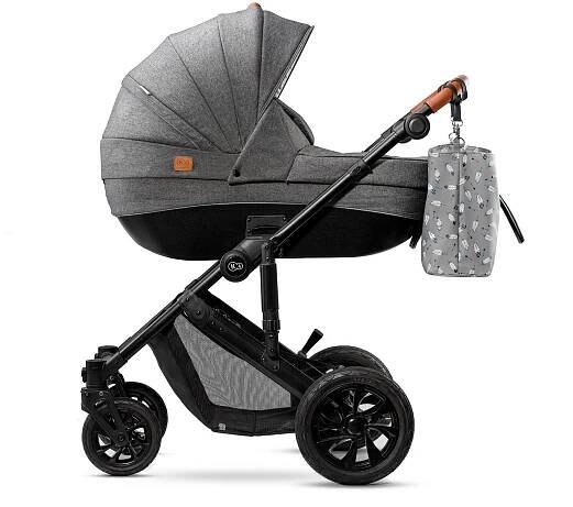 KINDERKRAFT SELECT Kočárek kombinovaný Prime 3v1 Grey, Premium | feedo.cz
