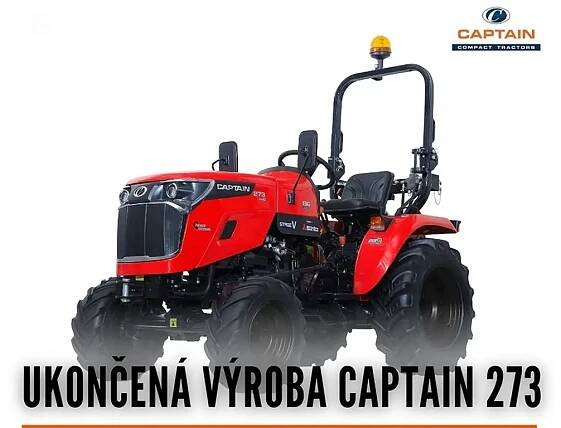 Ukončená výroba malotraktoru CAPTAIN 273 – Agromechanika s.r.o.