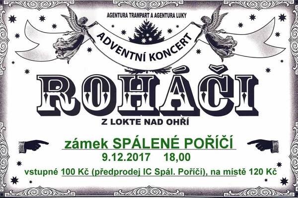 Roháči - adventní koncert, zdroj: Spálené Poříčí
