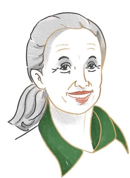 Jane Goodall, British primatologist, ethologist, and anthropologist, UN Messenger of Peace. Focused on studying chimpanzees in Tanzania.