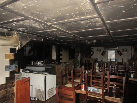 Fire in restaurant