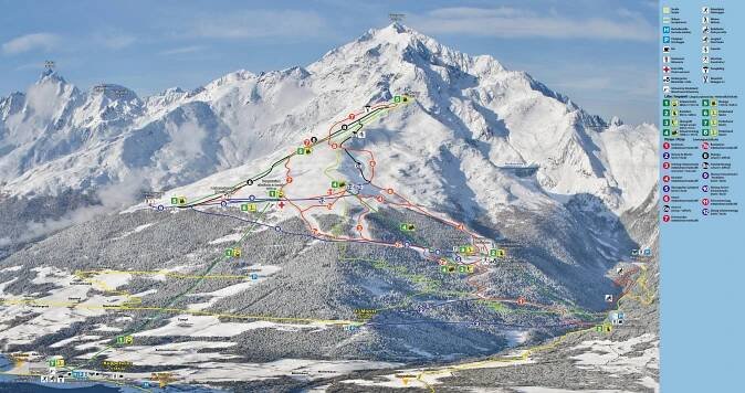 Mapa sjezdovek Schwemmalm