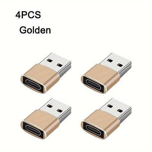 4pcs USB to USB C Adapter, USB C Female to A Male Charger C Type Cable Converter, Compatible with for iphone 16 15 14 13 * Pro Max, for iPad Air