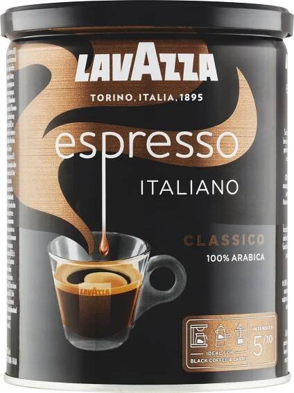 Lavazza Espresso Italiano Classico 250g, mletá káva, dóza 1×250 g, mletá káva