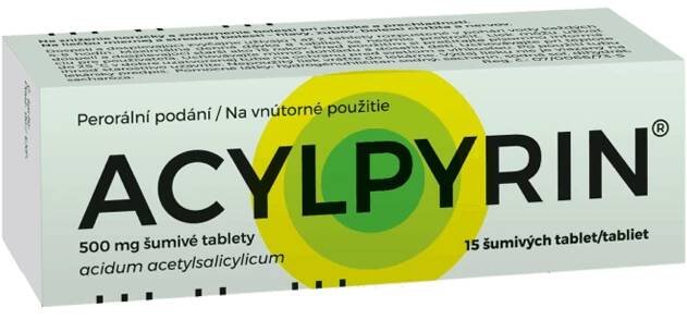 ACYLPYRIN 500 mg 15 šumivých tabliet - Image 1