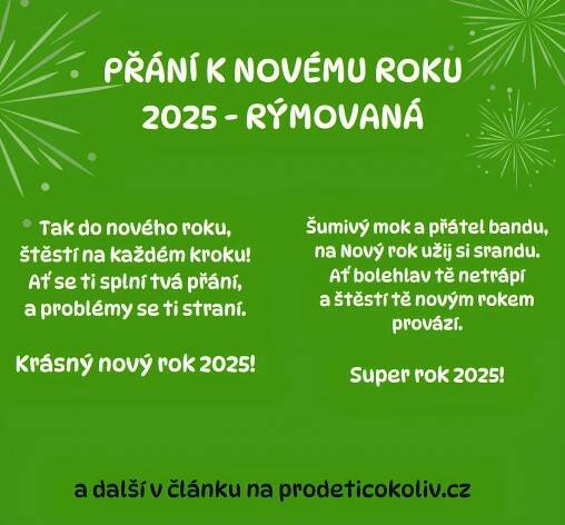 přání k novému roku 2025