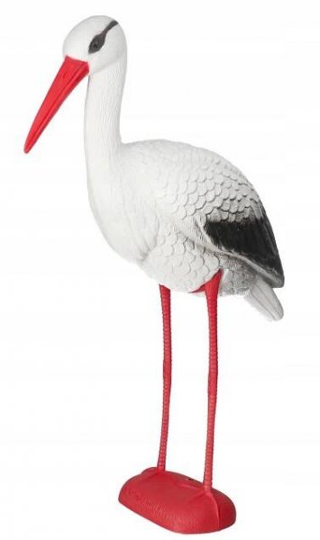 STOJÍCÍ ČÁP VELKÝ JAKO ŽIVÁ ZAHRADNÍ FIGURKA 76 CM