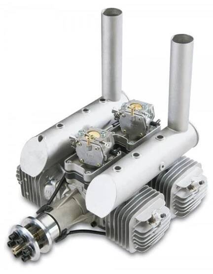 DLE222-Benzínový čtyřválcový modelářský motor
